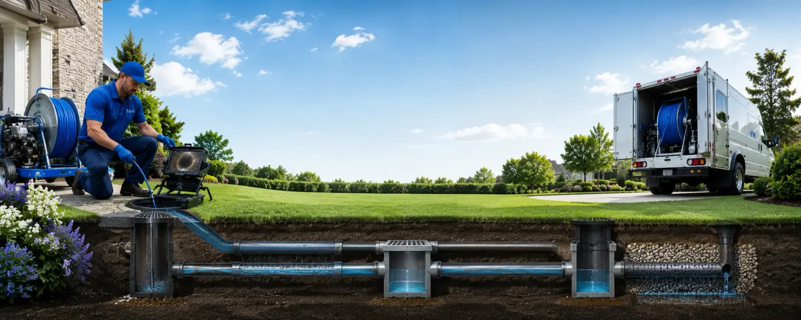 Outdoor drain cleaning information for Lafayette, NJ
